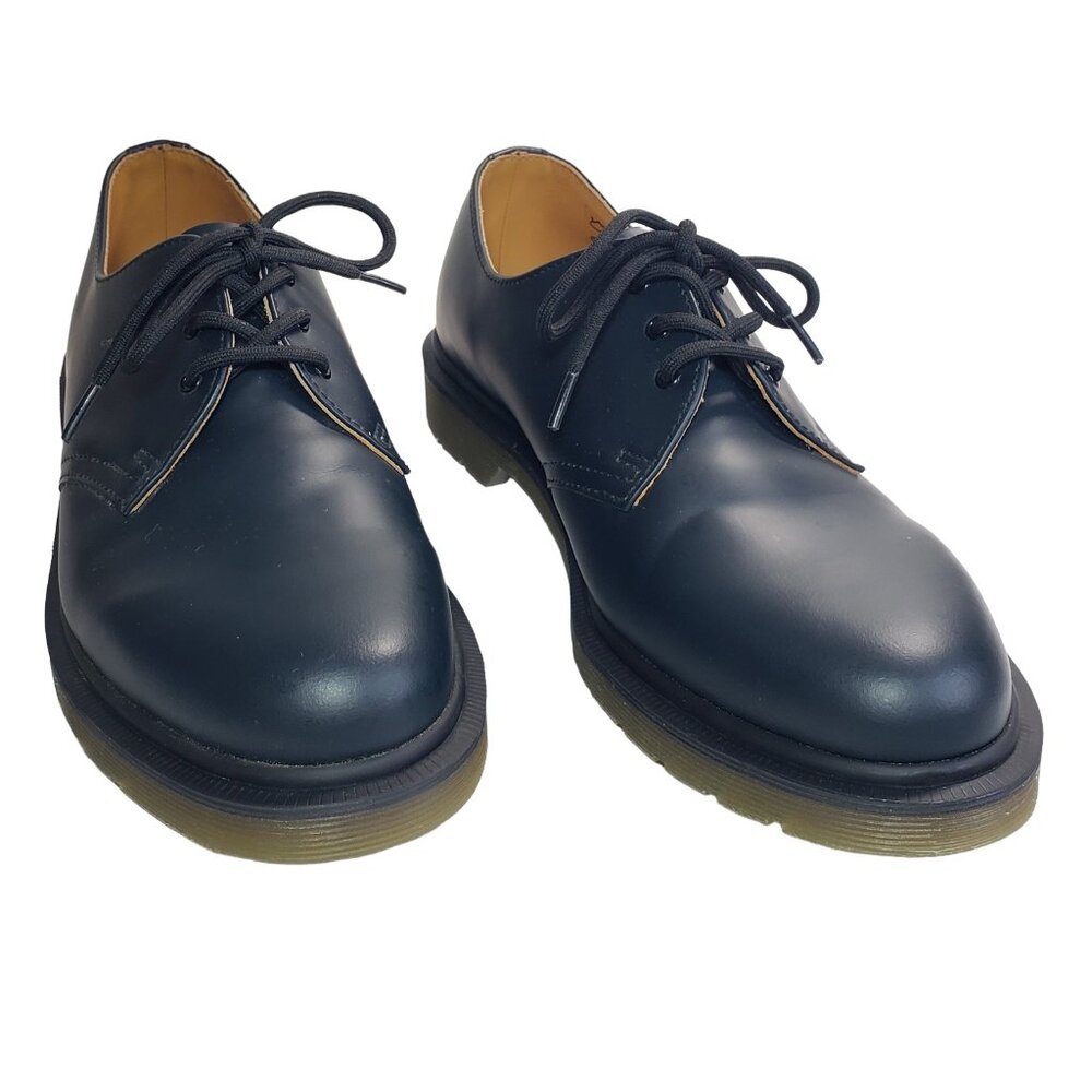Dr. Doc Martens 1461 Oxford Plain Welt Shoes in dark Navy, men's 8, women's 9
